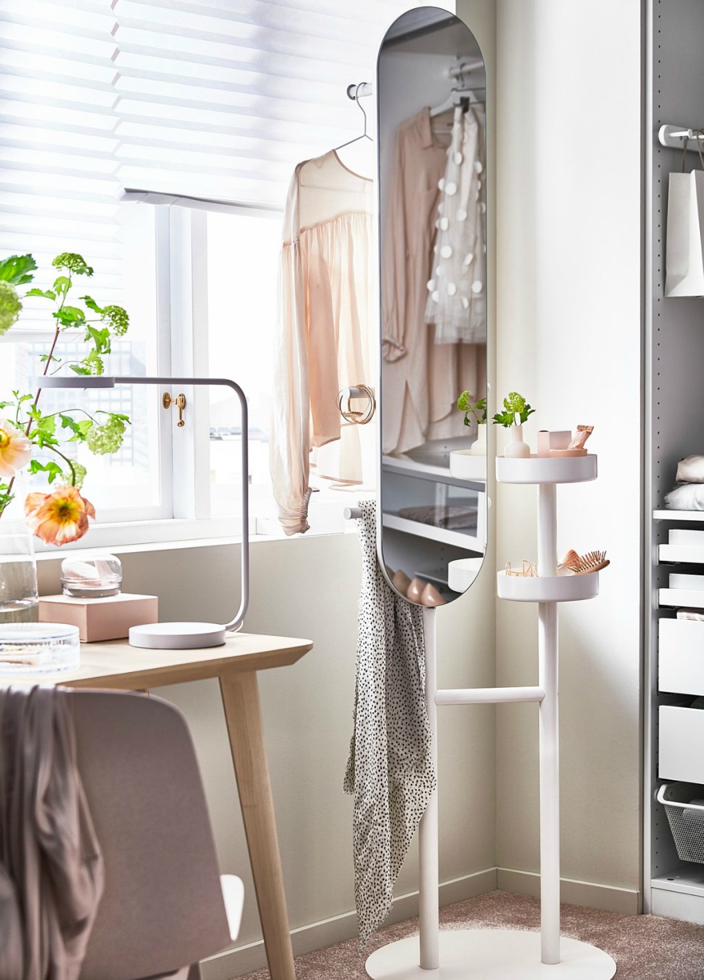 This Space Saving Ikea Valet Stand With Mirror Is Genius Hip2behome Ikea Lierskogen Valet Stand With Mirror In Bedroom