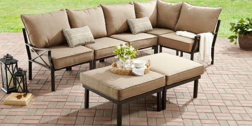 Relax in Your Own Backyard with This 7-Piece Outdoor Sectional Set (AND It’s $324 Off!)