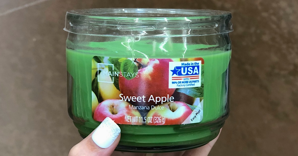 Mainstays sweet apple candle