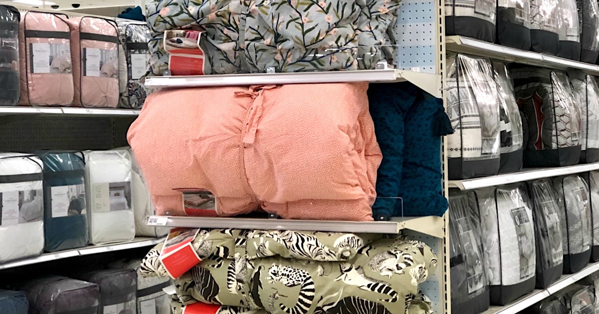 Opalhouse throw beds on shelves at Target 