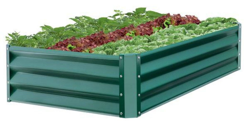 Outdoor Metal Raised Garden Bed