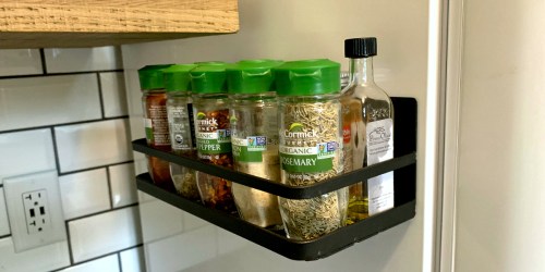 ** This Refrigerator Magnetic Spice Rack Organizer is Perfect for Small Kitchens