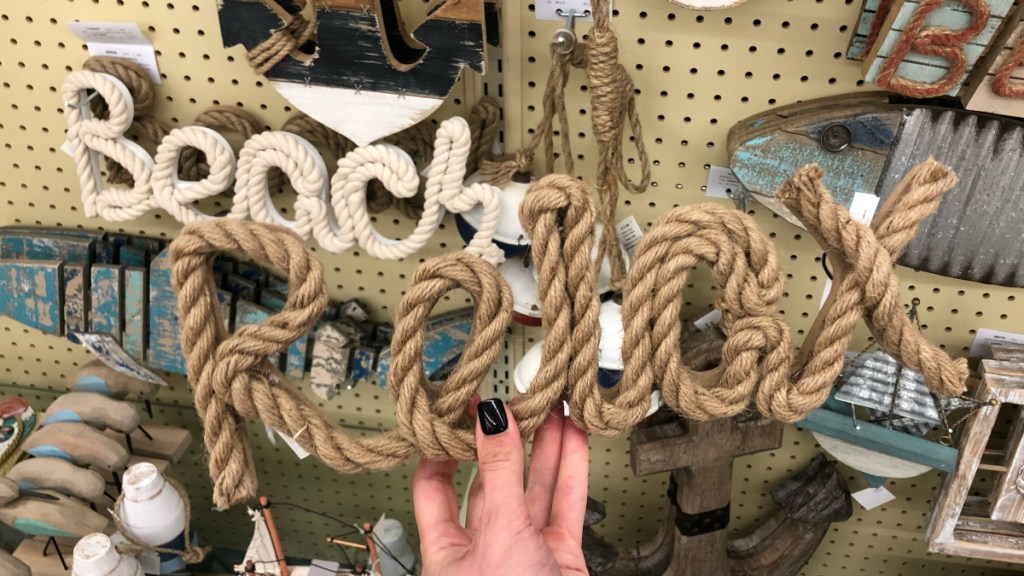 Relax or Beach rope Decor