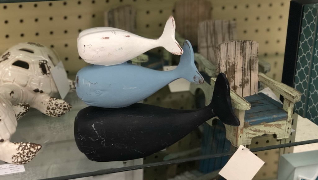 Stacked Whales Decor