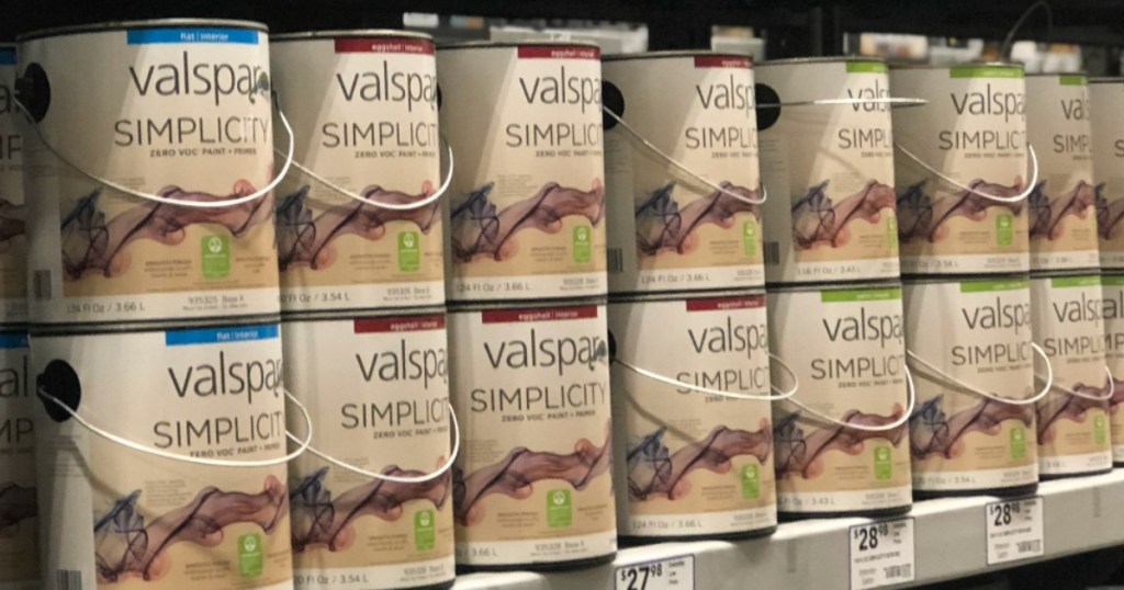 Valspar Simplicity Paint Cans