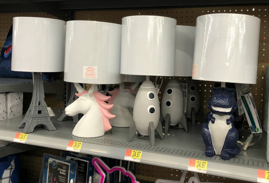 Your Zone table lamps at Walmart
