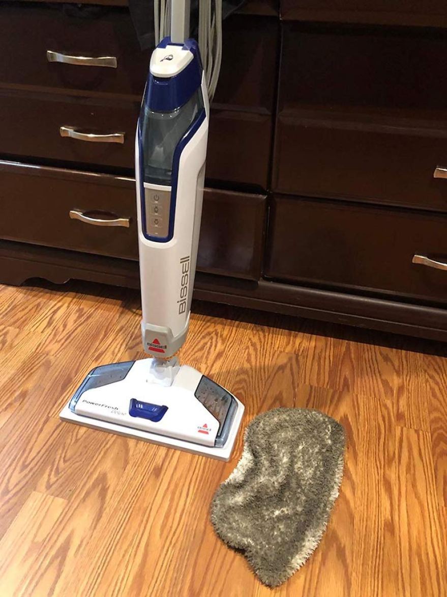 Bissell steam mop with dirty pad 