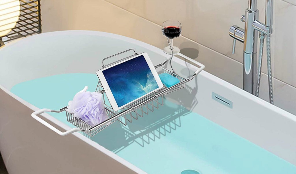 iPEGTOP Stainless Steel Bathtub Caddy Tray