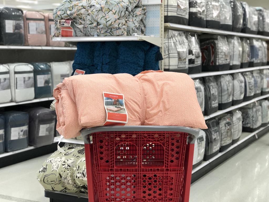 Opalhouse throw bed in Target cart 