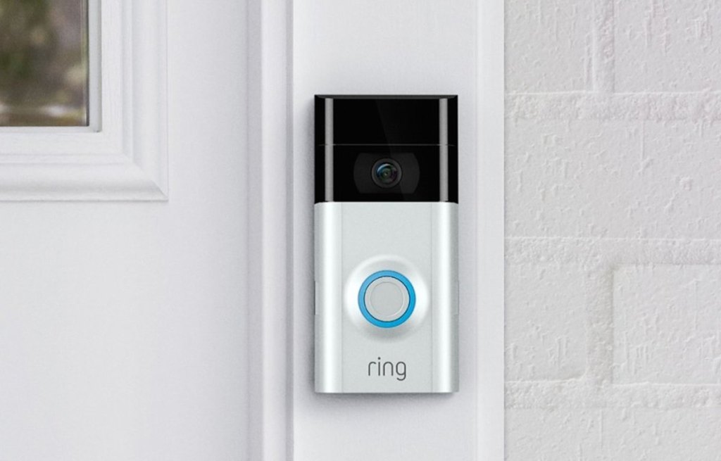ring doorbell on white surface