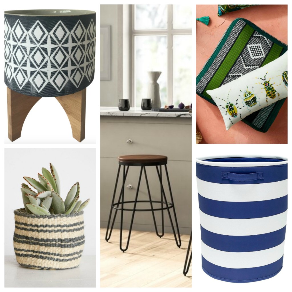 trendy home items collage