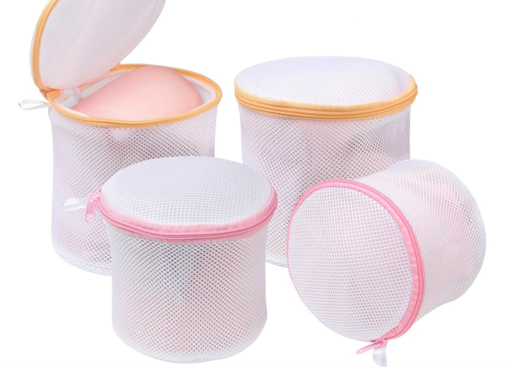 BAGAIL Set of 4 Mesh Wash Bags for Lingerie