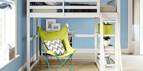 This Space Saving Twin Loft Bed is Over $50 Off AND Ships Free