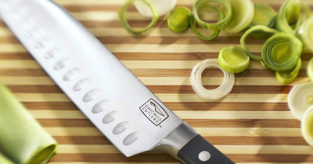 Chicago Cutlery knife on cutting board