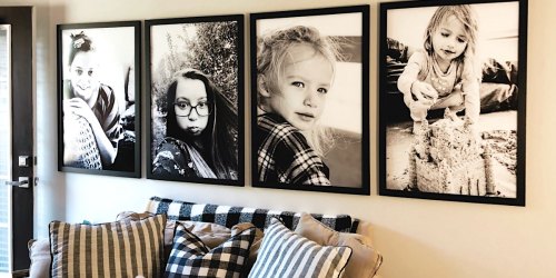 Create Your Own Oversized Photo Print Gallery Wall on a Tight Budget