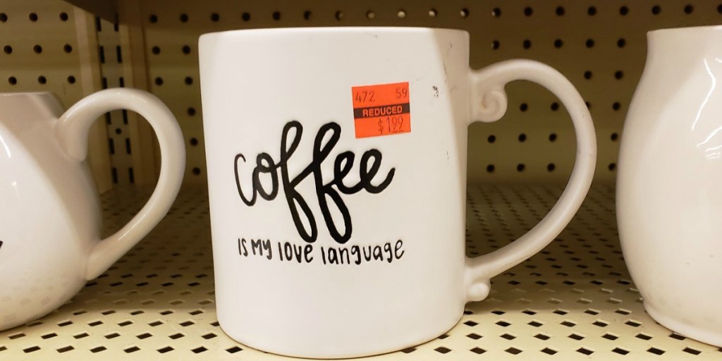 Coffee is my Love Language Mug on shelf