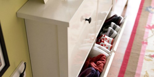 This IKEA Shoe Organizer Cabinet is a Genius Solution for Messy Entryways