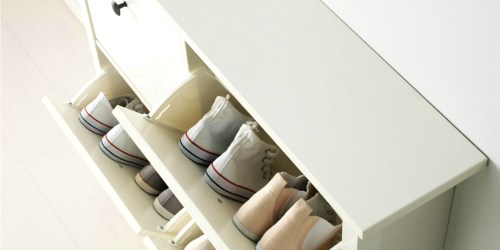 This IKEA Shoe Organizer Cabinet is a Genius Solution for Messy Entryways