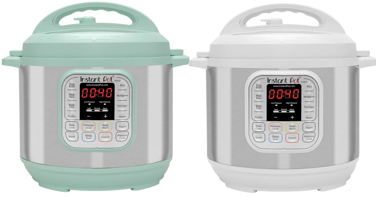 teal and white instant pot duos