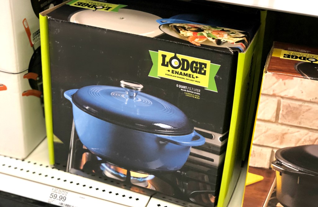 Blue Lodge Enamel Cast Iron Dutch Oven