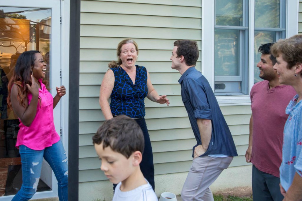 Maureen winning HGTV Smart Home