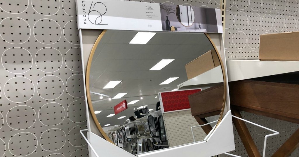 Porject 62 wall mirror on shelf at Target 