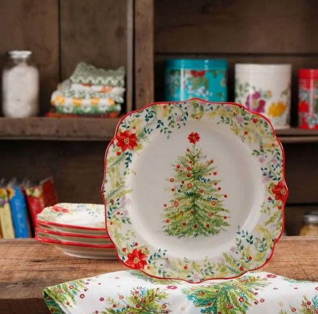 The Pioneer Woman Christmas plates 