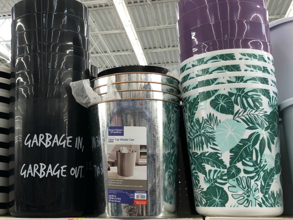 Tropical Mainstays Wastebin on store shelf