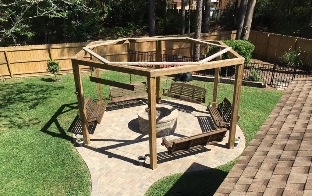 Build Diy Pergola Firepit In Backyard Grab The Plans Hip2behome