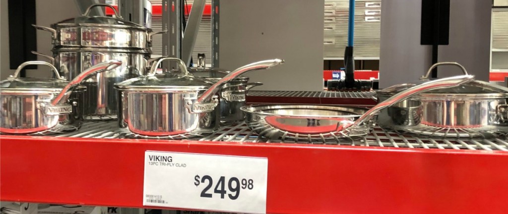 display of Viking cookware at Sam's Club