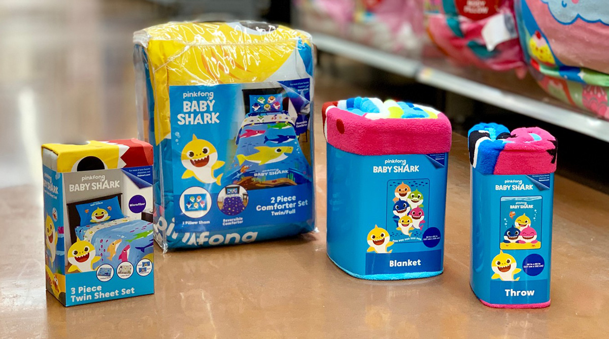 baby shark twin comforter