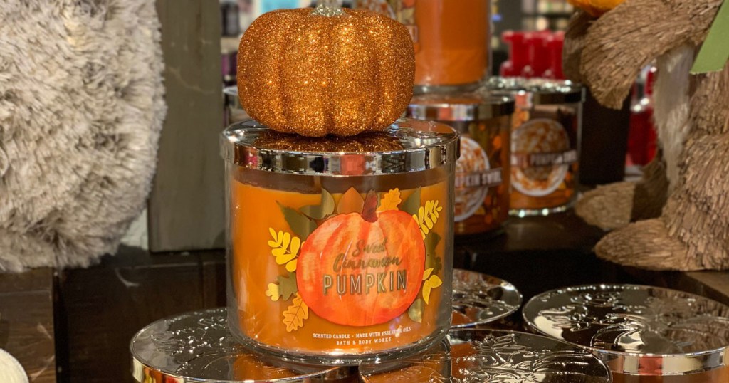 bath body works fall candles