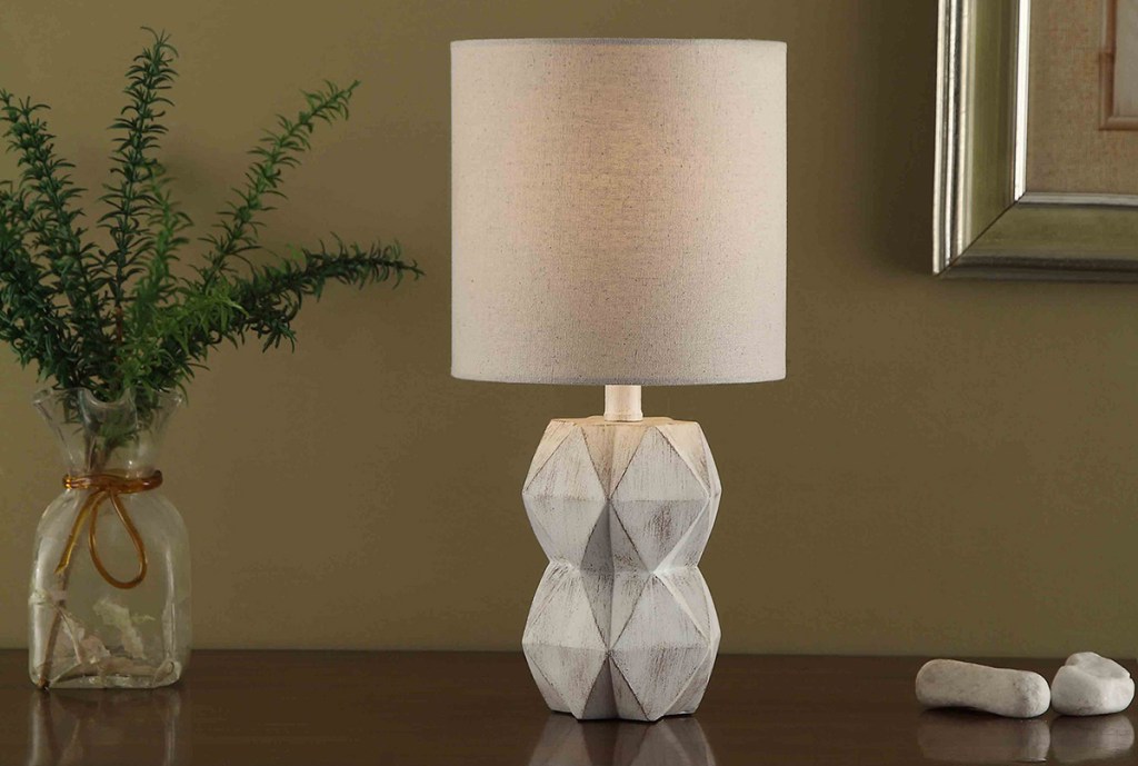 better homes and gardens lamp on table