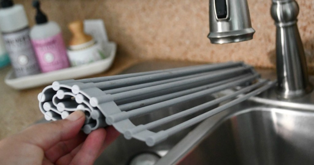 holding foldable kitchen drying rack