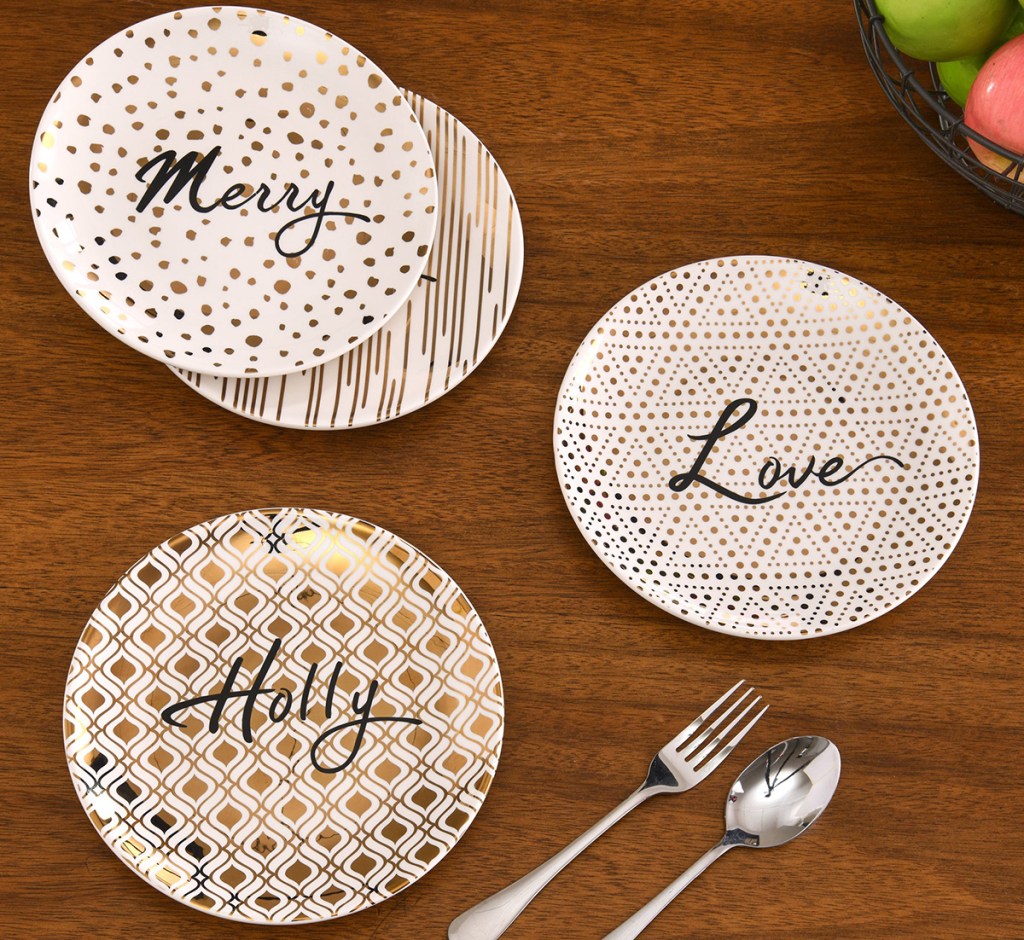 mainstays holiday plates