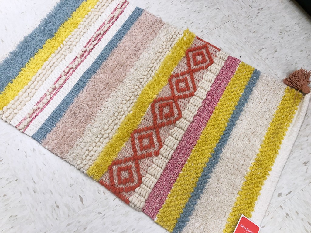 opalhouse bright woven stripe rug