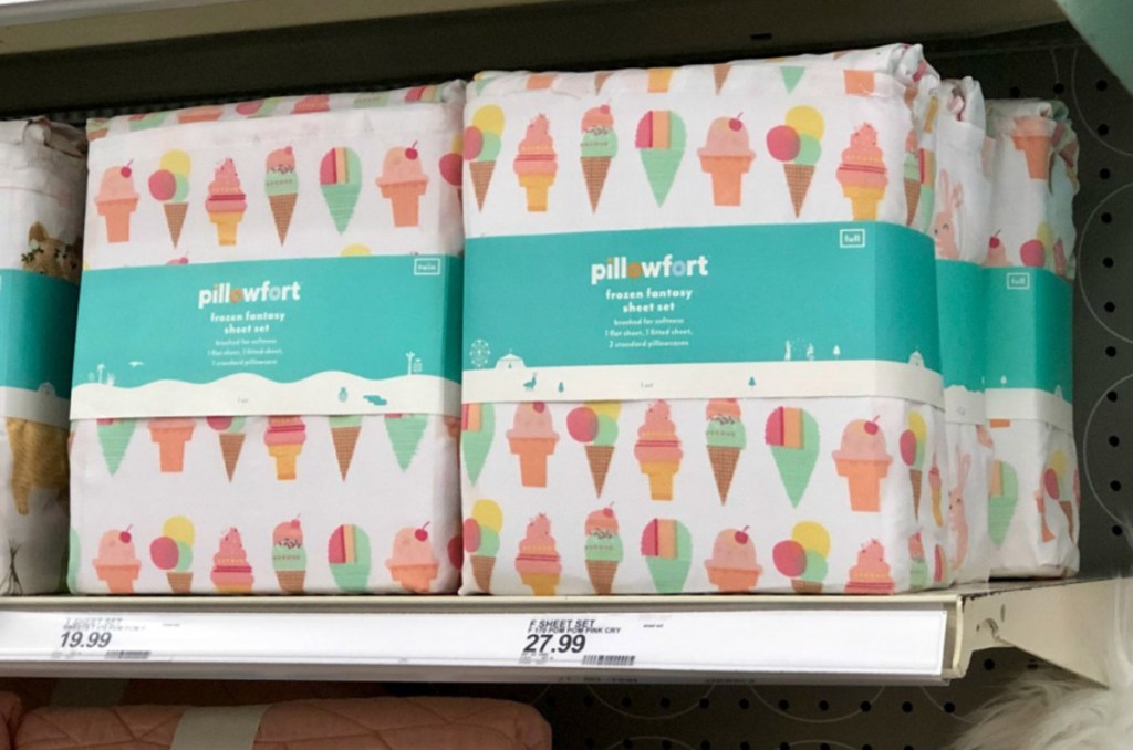 pillowfort ice cream sheets