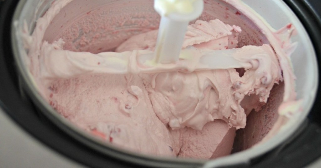 raspberry ice cream in whynter ice cream maker 