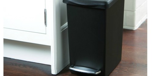 This simplehuman Compact Trash Can Fits in Tight Spaces (+ Get Free Trash Bags Thanks to Amazon!)