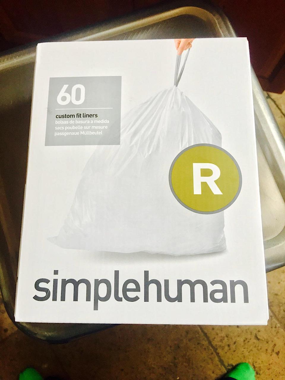 Simplehuman custom fit liners 60-count box 