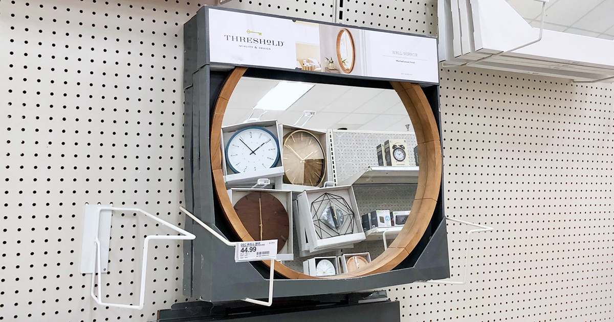 Target Home Save Big With 25 Off Mirrors Hip2behome Target Home Save Big With 25 Off, Round Decorative Wall Mirror Brass Target