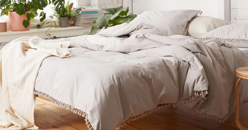 urban outfitters tassel duvet cover