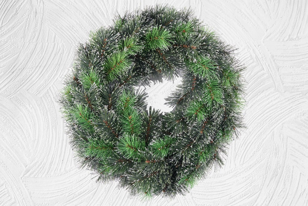 glitter wreath from walmart