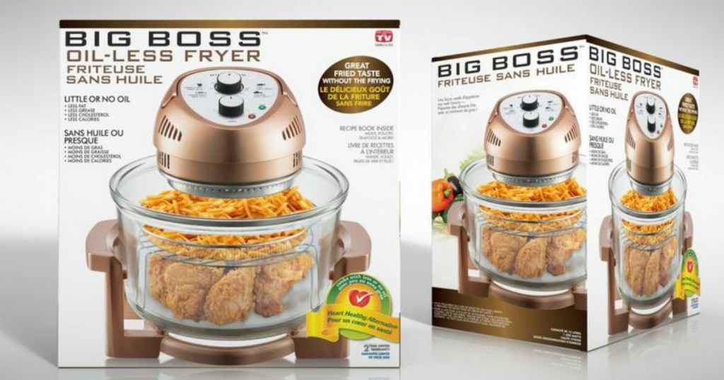 Big Boss oil-less air fryer in box 