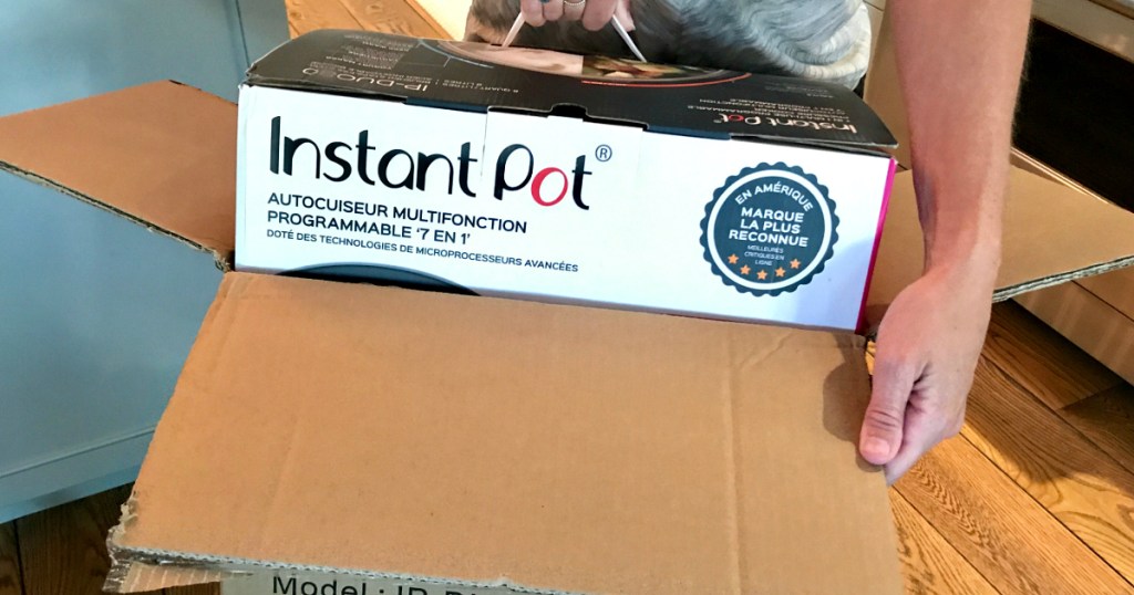 Instant Pot Duo pulled out of box