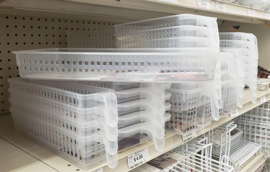 Large Clear Handy Shelf Basket