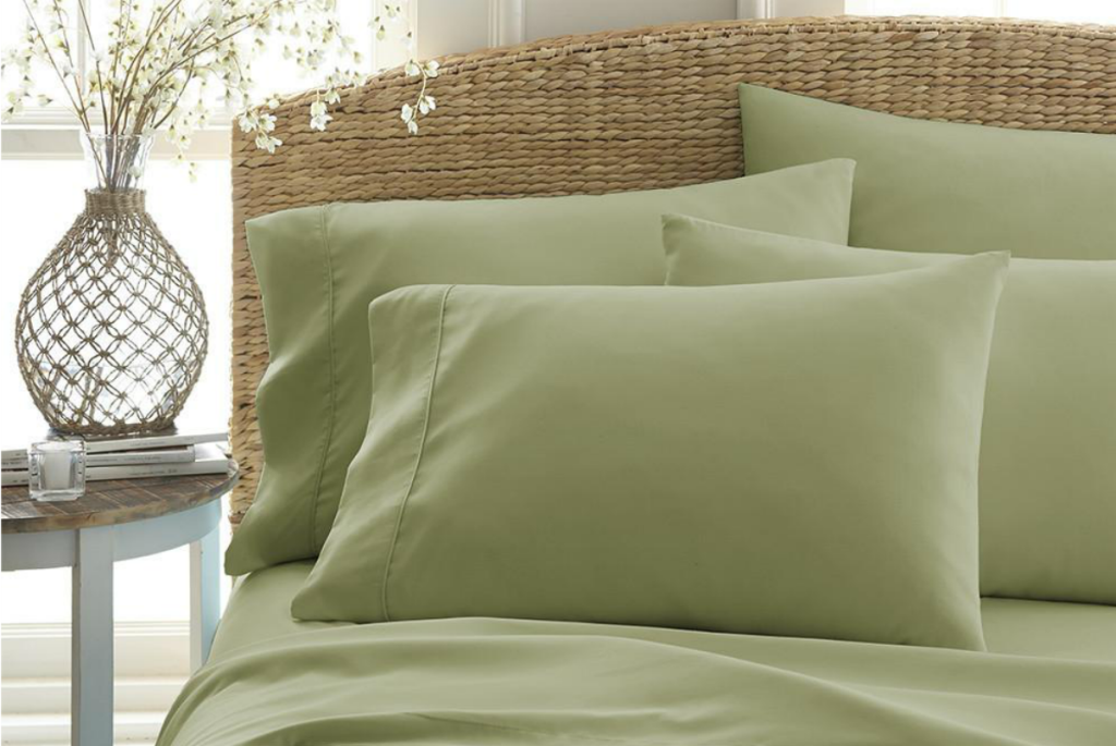 Linens and Hutch 6-Piece Essential Sheet Set Sage