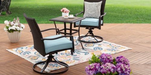 This 3-Piece Wicker Bistro Set is Almost 60% Off AND Includes Free Delivery