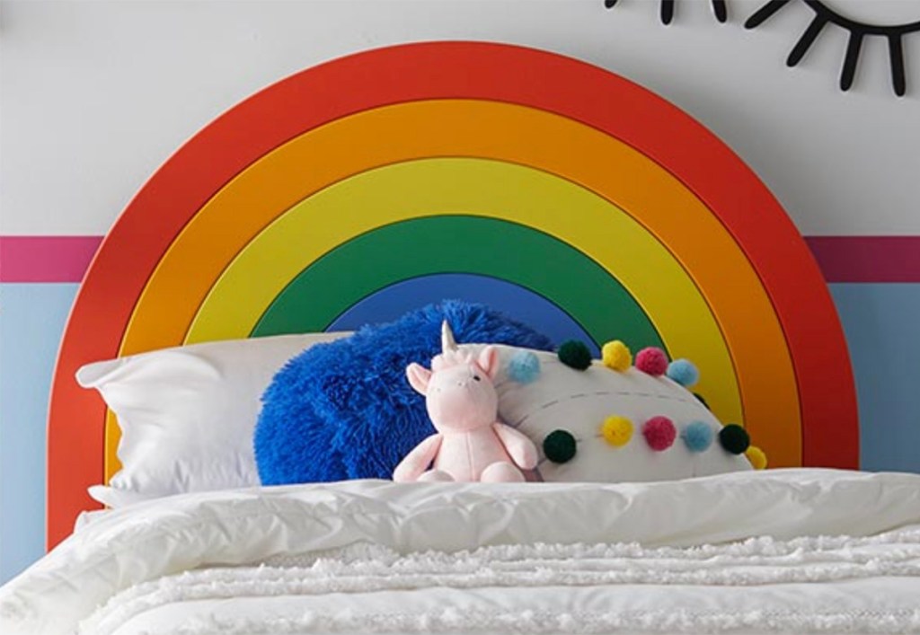 rainbow headboard